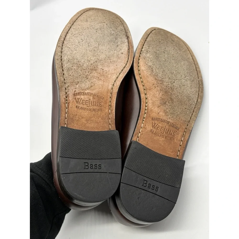 G.H. Bass Weejuns Loafers Men's Size 11.5 D Kiltie Tassel Brown Dress Shoe